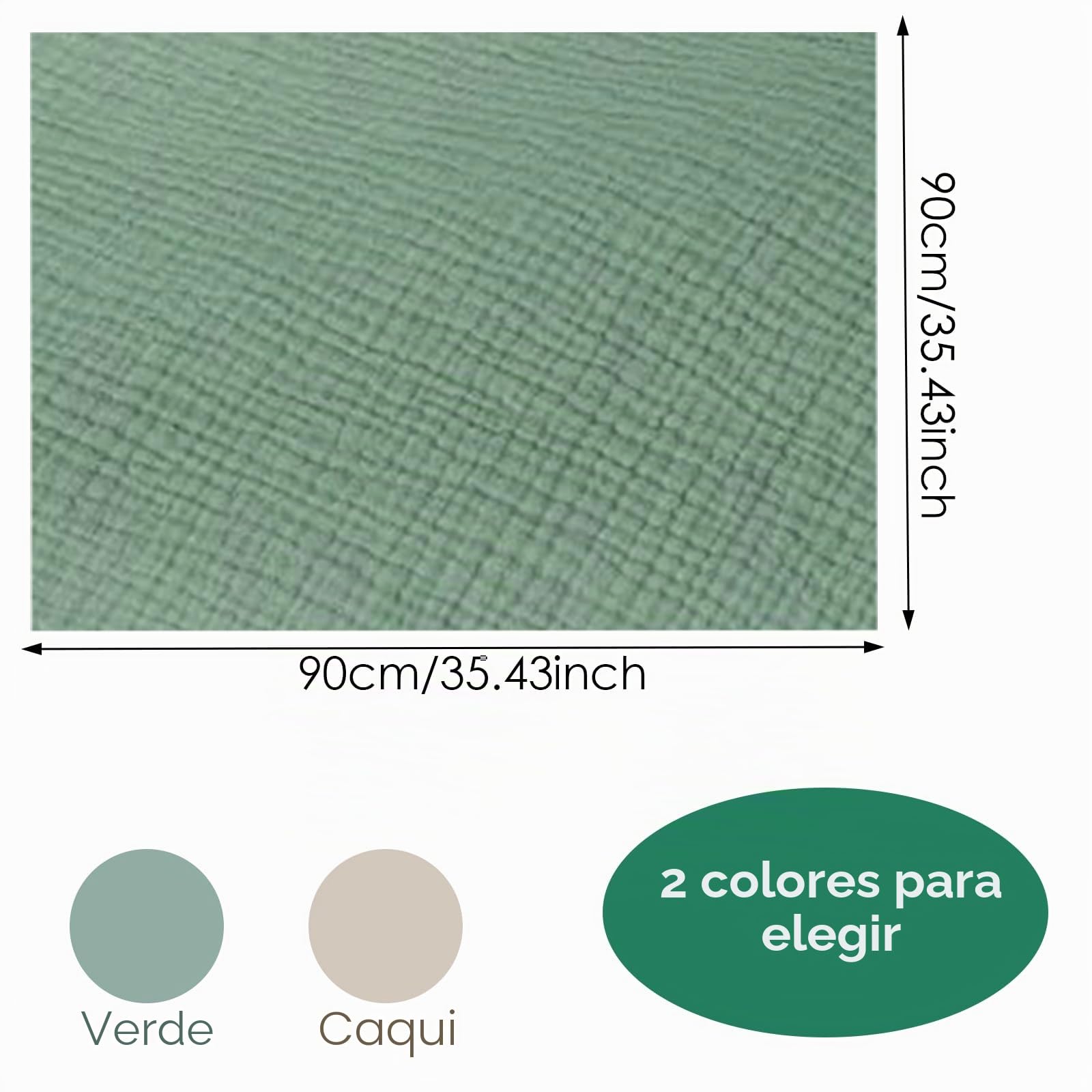 Muselina Manta Bebé 90x90cm, Muselina Manta Swaddle Bebé, Mantas Swaddle de muselina, Manta de Algodón Suave para bebé, Mantas Envolventes de Tela de muselinas, Muslin Blanket for Newborns (caqui)