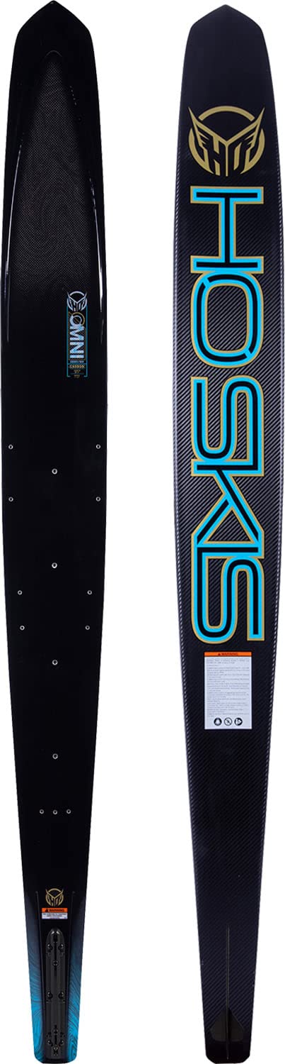 Amazon.com : HO Carbon Omni Slalom Waterskis Carbon/Blue