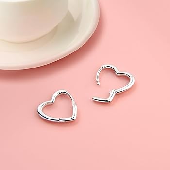 Orecchini a cerchio Huggie in argento sterling, orecchini a cerchio