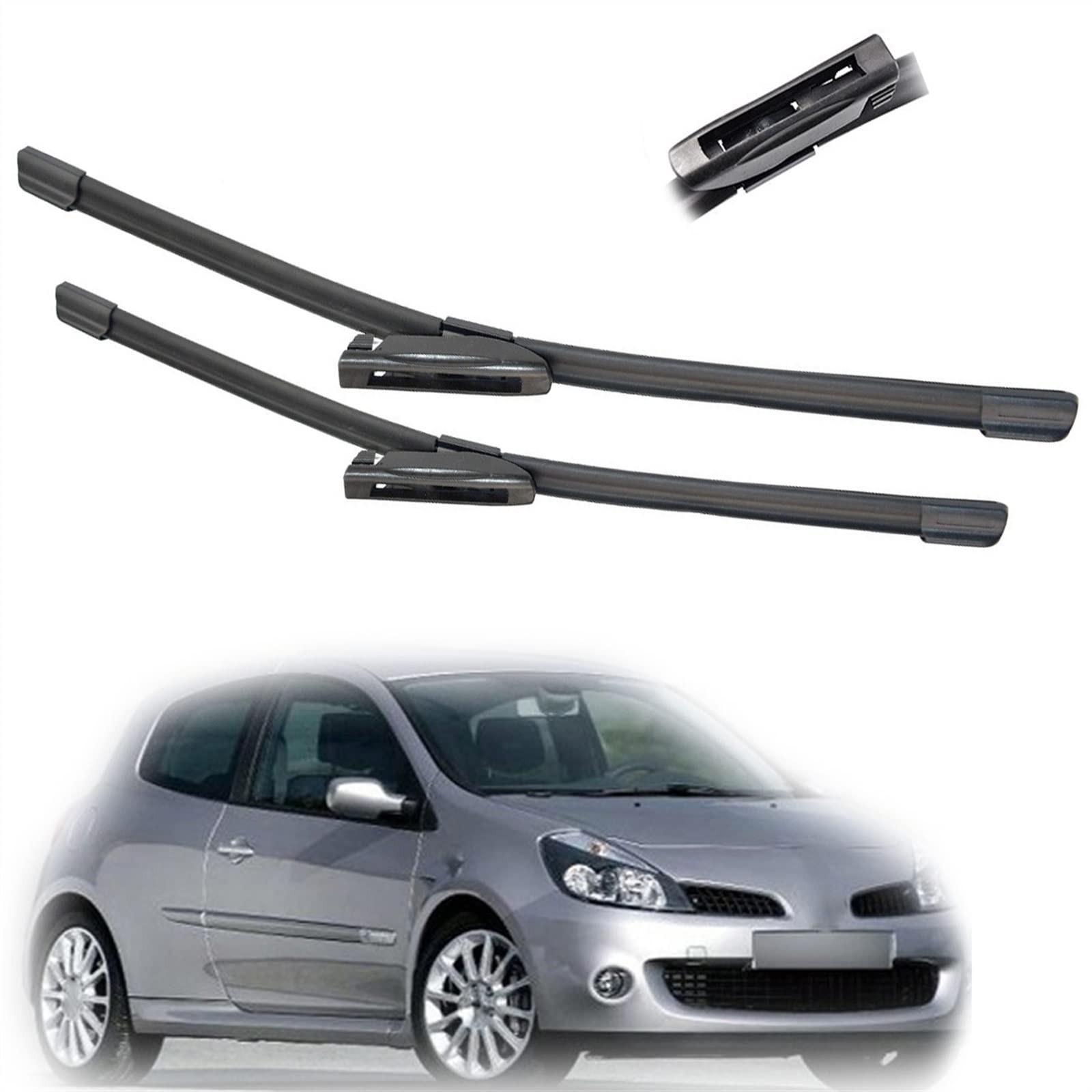 Balais essuie-glace Clio 3 avant 2005 2006 2007 2008 2009 2010 2011 2012 voiture