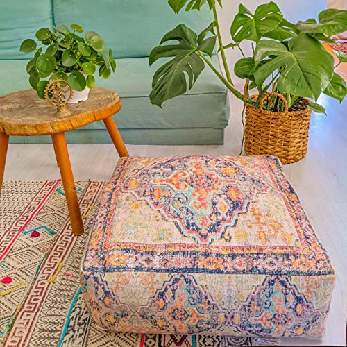 Mandala Life Art Bohemian Outdoor Floor Cushion Cover - 24X8 Inches - Square Pillow Case For Garden Party, Pool, Balcony, Patio And More #TOP7
