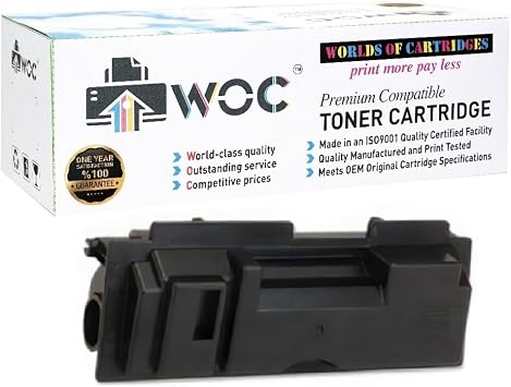 WOC Compatible Toner Cartridge Replacement for Kyocera TK-677 1T02H00US0 Black for Use in KM-2540 / KM-2560 / KM-3040 / KM-3060 / TASKalfa 300i
