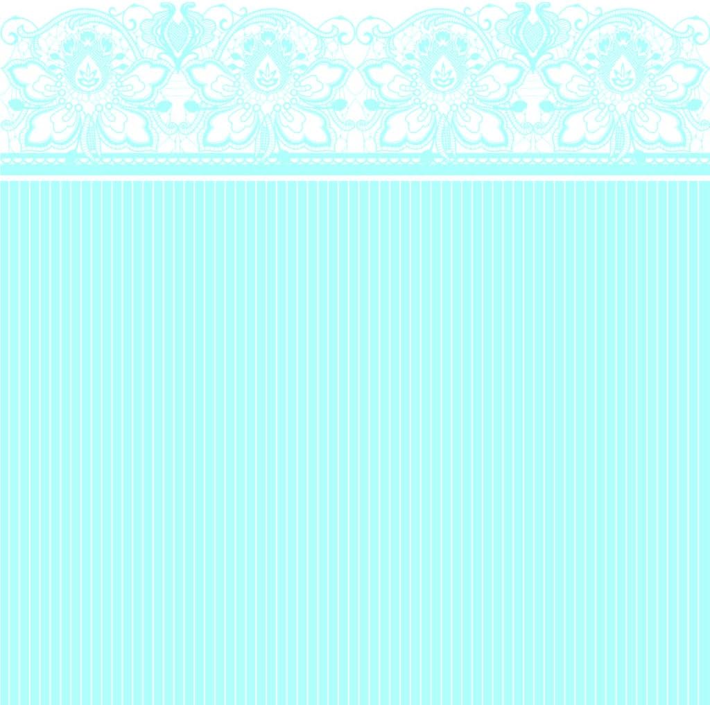 Cocktail Napkins Light Blue Lace, Case of 240 (12 packs x 20)