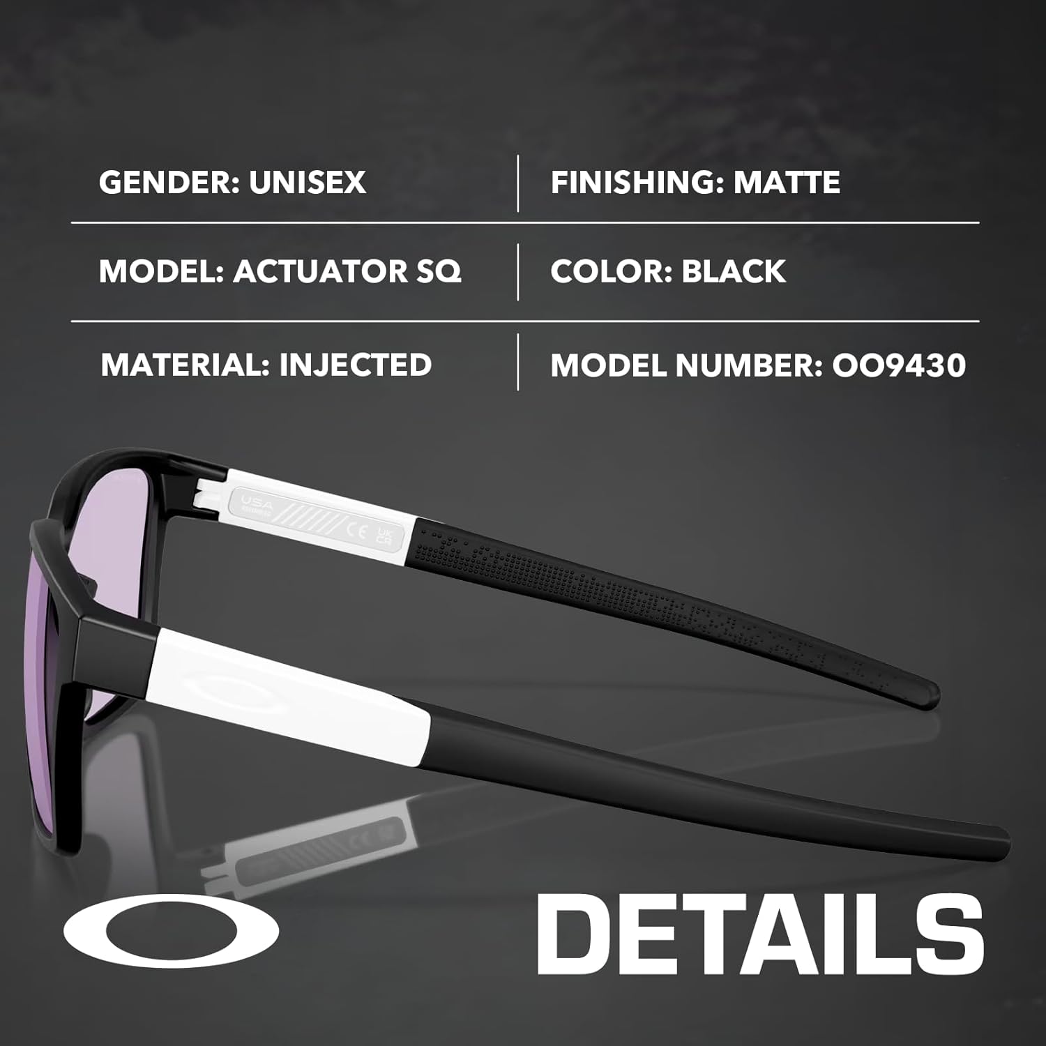 Oakley ACTUATOR SQ OO9430 Rectangle Shape Sunglasses With Official Eyewear Kit