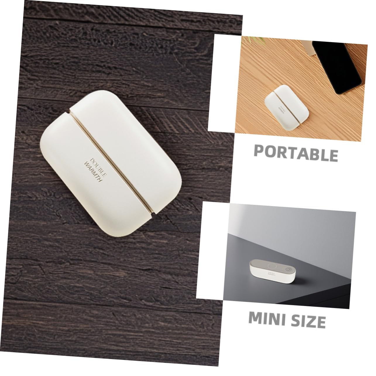 ibasenice Scaldamani Elettrica Portatile Attacco Magnetico Ricarica USB Rapida Calore Duraturo per Attività all Aperto come Caccia e Escursionismo Compatto e Leggero