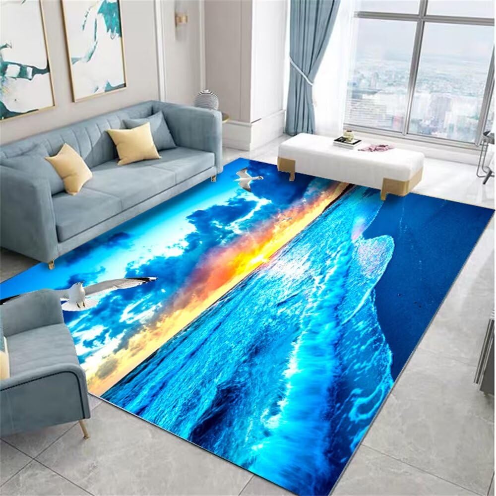 Tapis de balcon extérieur et salon pour créer un espace de vie oriental confortable