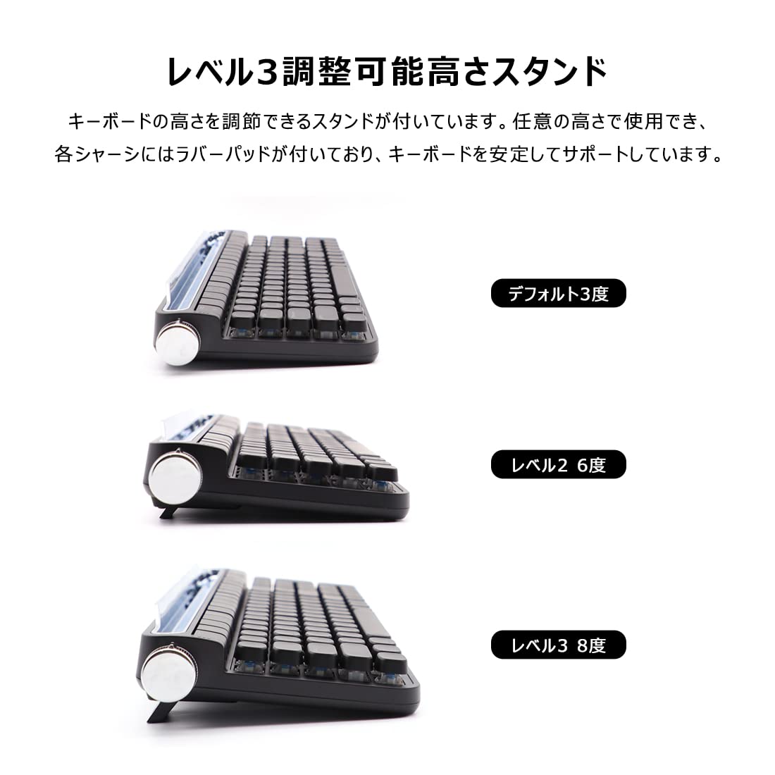 Amazon | RISEN ワイヤレス Bluetoothメカニカルキーボード