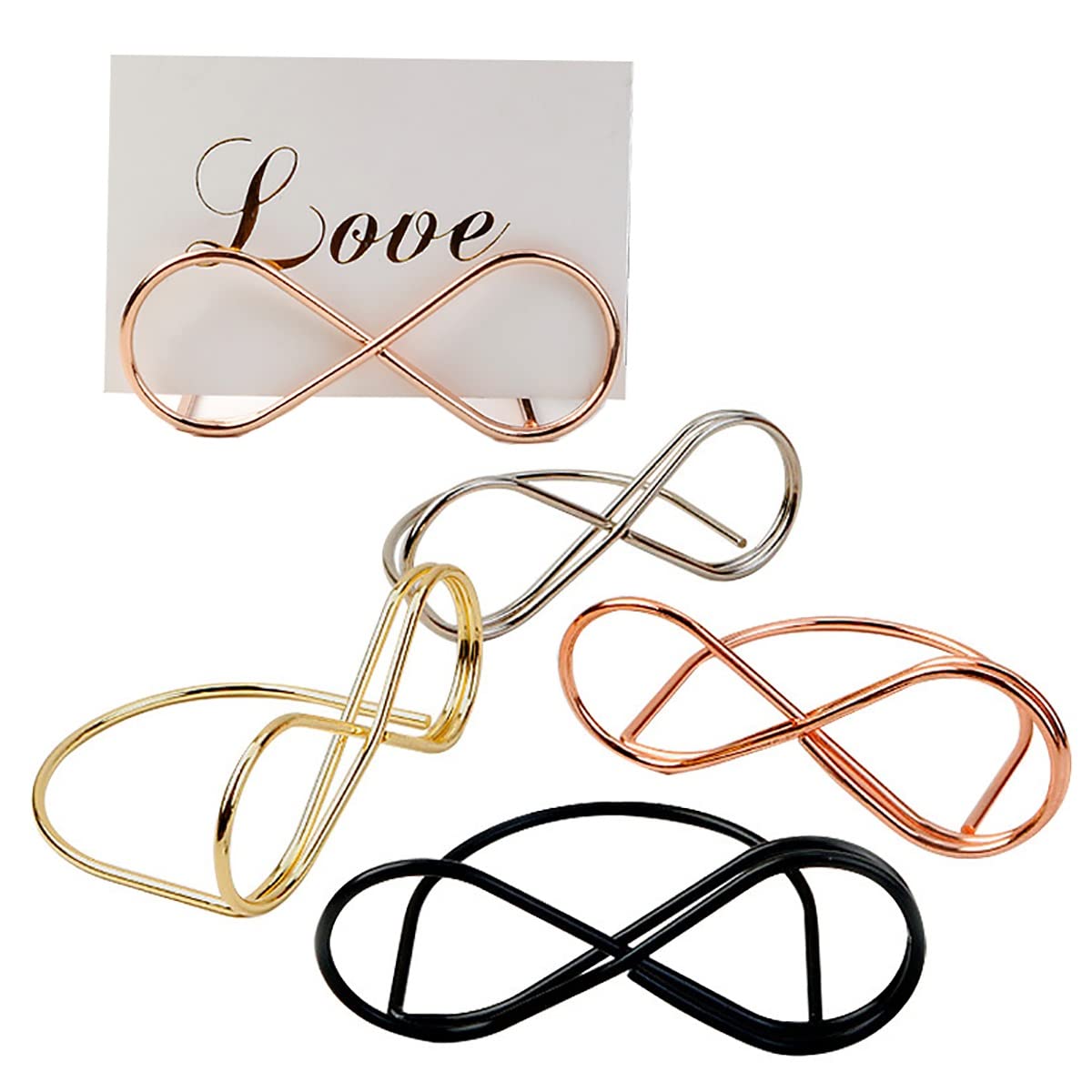 30 pièces Porte-Cartes, Porte-numéros, Porte-Noms de Table pour Restaurants, café, Bureau, doré/30 pièces (30 pièces)