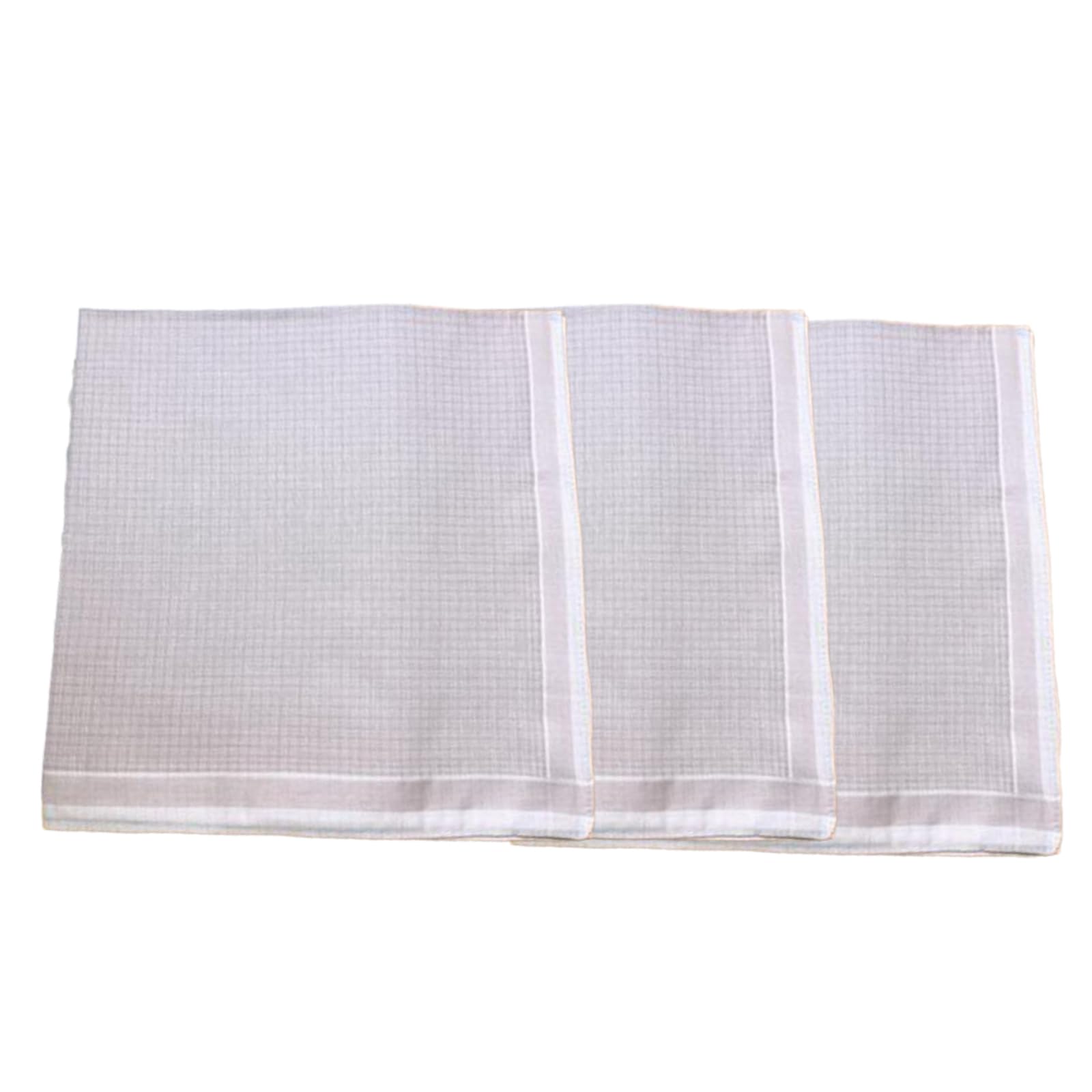 carotoe 3PCS Men ' s Handkerchiefs Cotton Fabric Classical Type Absorbent and Long Time Use 43x43cm for Formal Occasion Hankies Formal Occasion Handkerchief