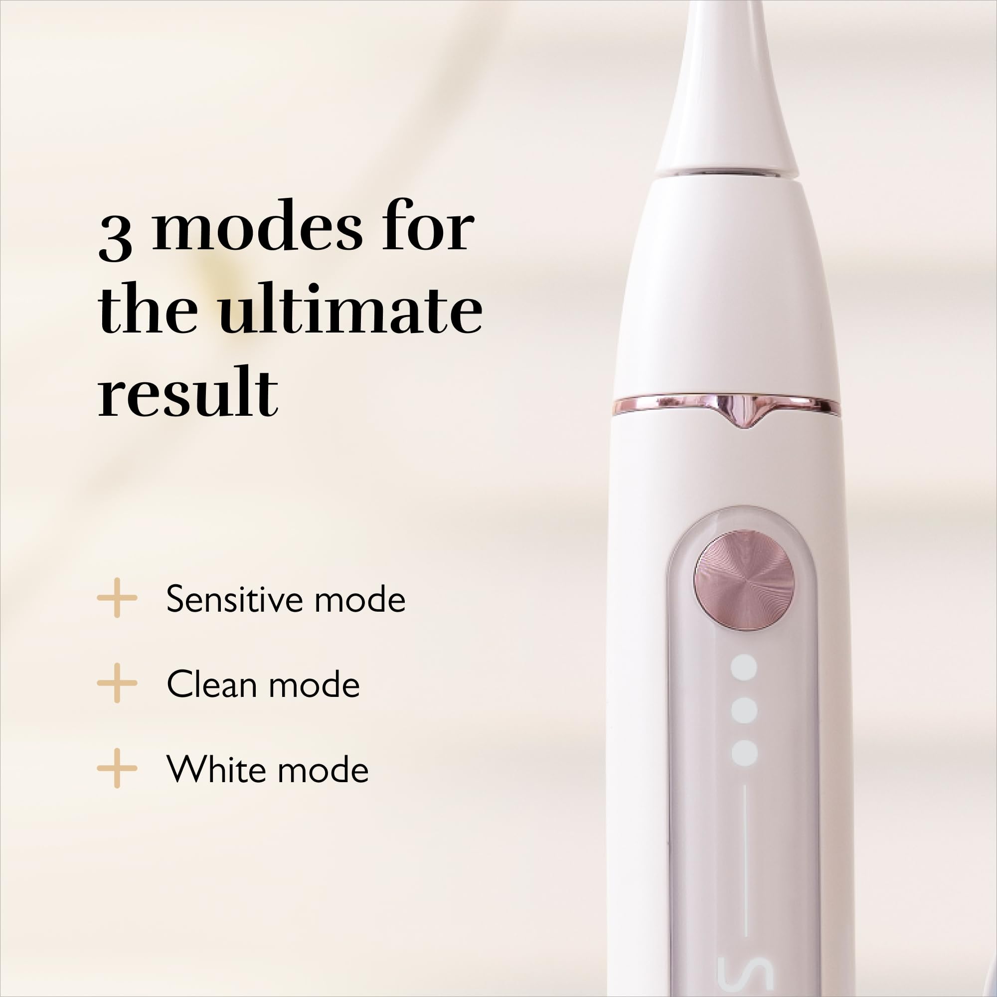 Silk'n Brosse à dents électrique sonique I SonicYou I Jusqu'à 300 jours d'autonomie - Convient aux dents sensibles I avec 1 brosse medium + 1 brosse souple I Blanc Mat