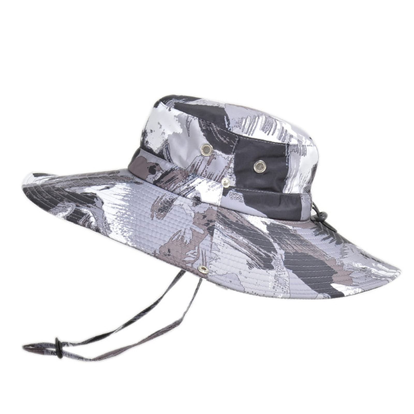 Cappello da Pesca Uomini Cappelli da Secchio Estate UV Cappello Trekking for la Pesca a Protezione per Ombreggiatura Esterna
