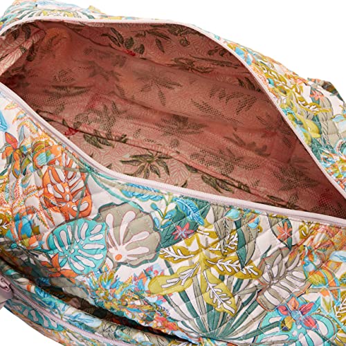 Vera Bradley Women's Medium Travel Duffel Bag, Rain Forest Canopy-Recycled Cotton, One Size