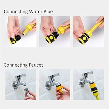 散水ホースリール 金属製 茶色と黄色のホース Amazon | 散水ホースリール 水道ホース ジョイント3/4インチ