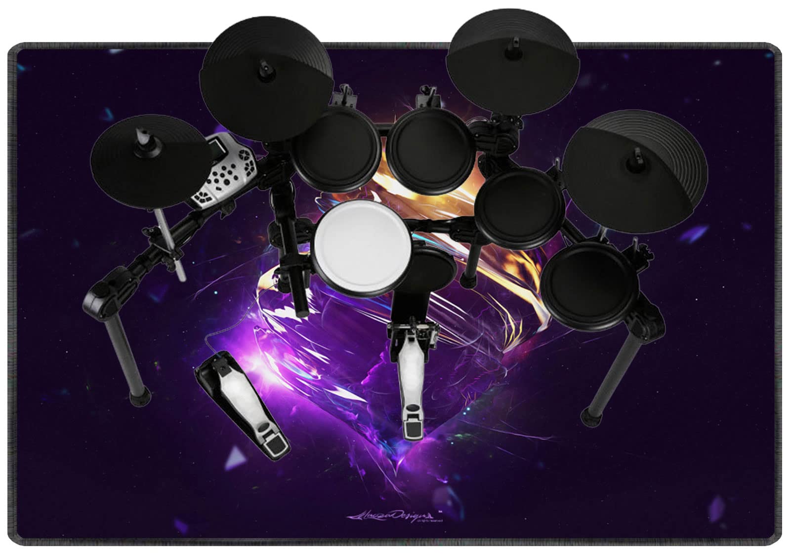 Tappeto Per Batteria Elettronica - Antiscivolo E Fonoassorbente Per Studio E Esibizioni - Foto 13