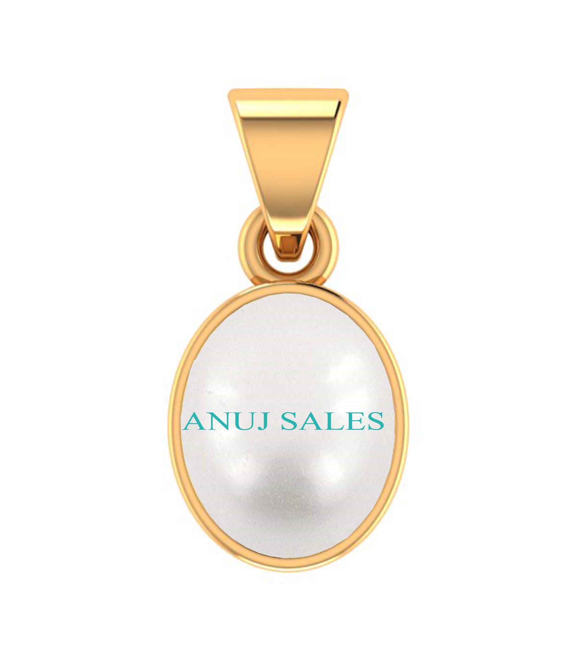 10.25 Ratti Lab Certified White Pearl Moti Pendant Locket Gold Plated for Men and Women-image-24