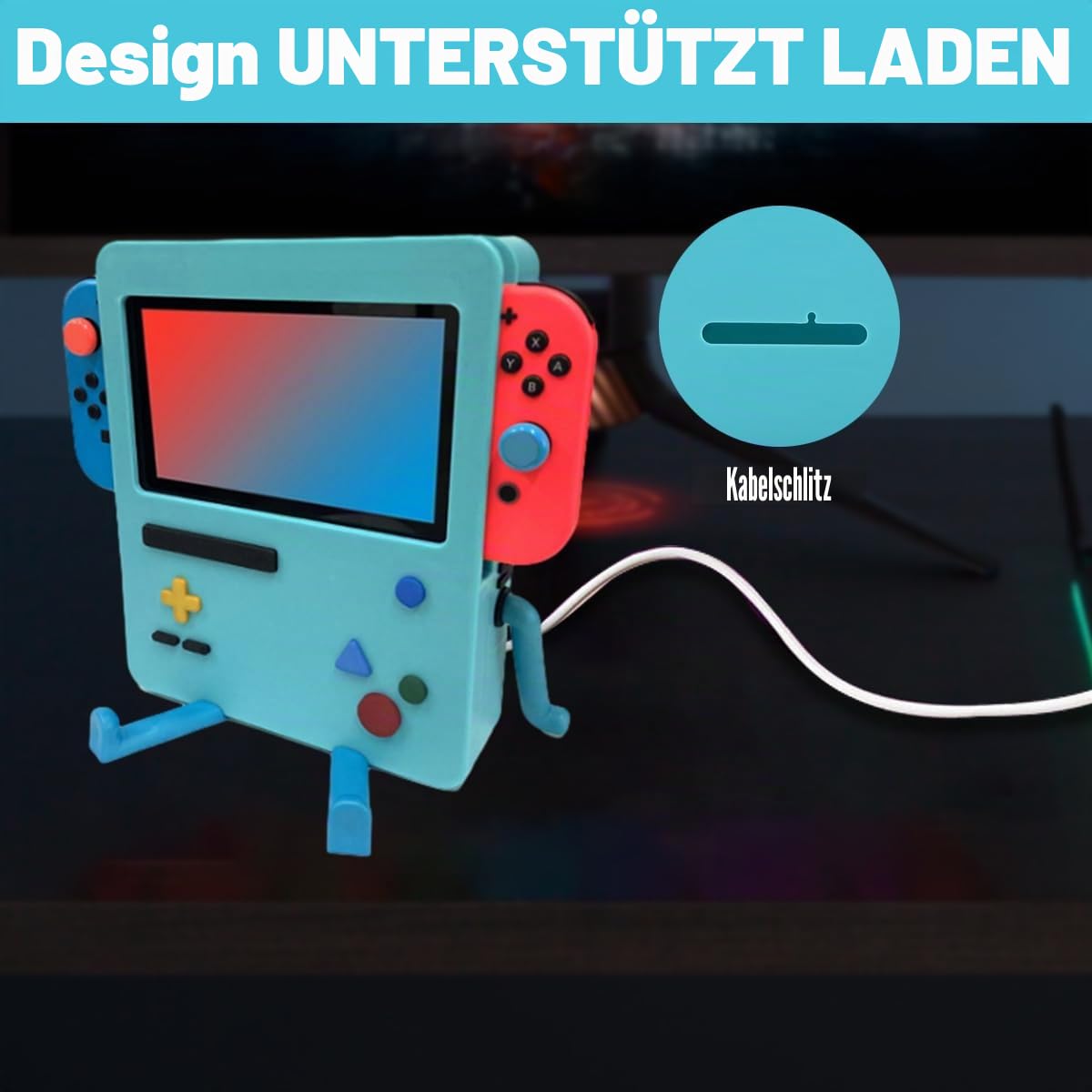 Nintendo Switch Ständer Zubehör Cartoon Niedlich Schutzhülle für Switch Portable Videospielständer Halter