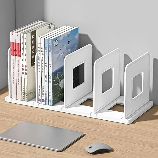 Foldable Desk File Organizer Rack - White