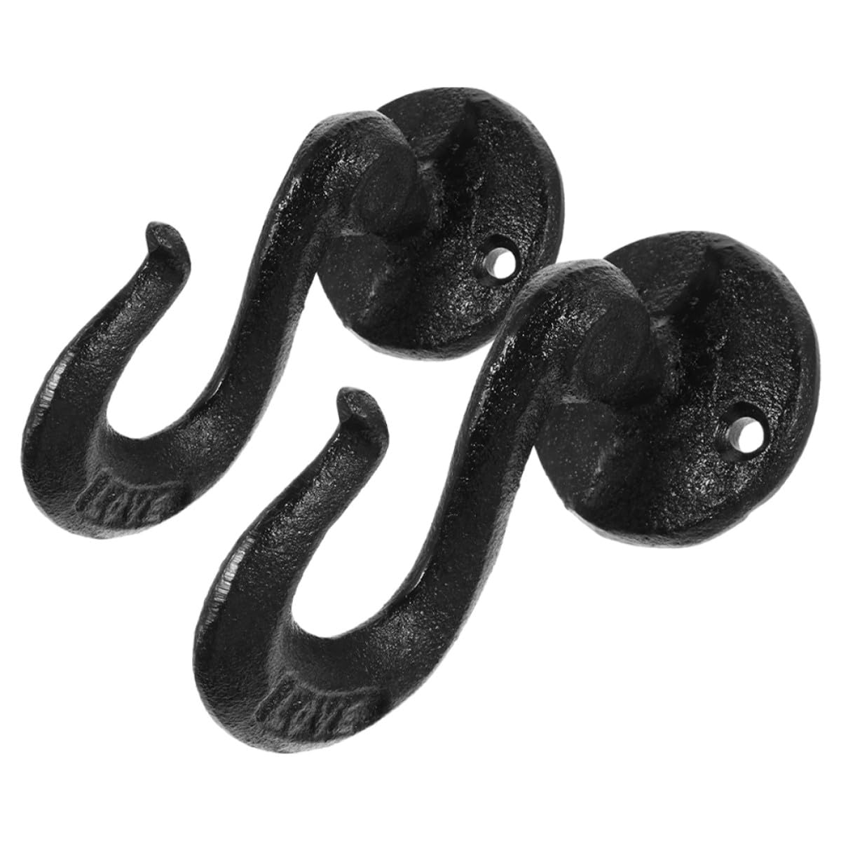 Crochets muraux en fer lot de 2 supports robustes ULTECHNOVO