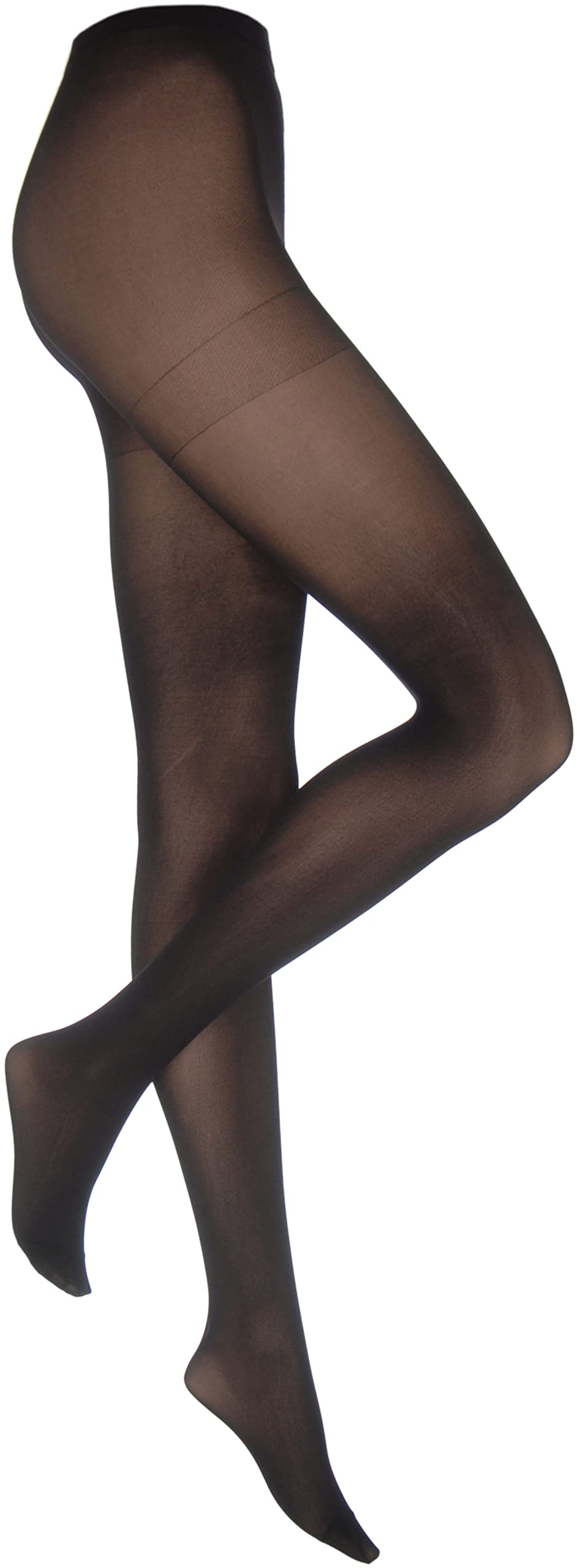Cosyfeet Women's Black Extra Roomy Softhold® Light Support Tights 40 Denier - Xl