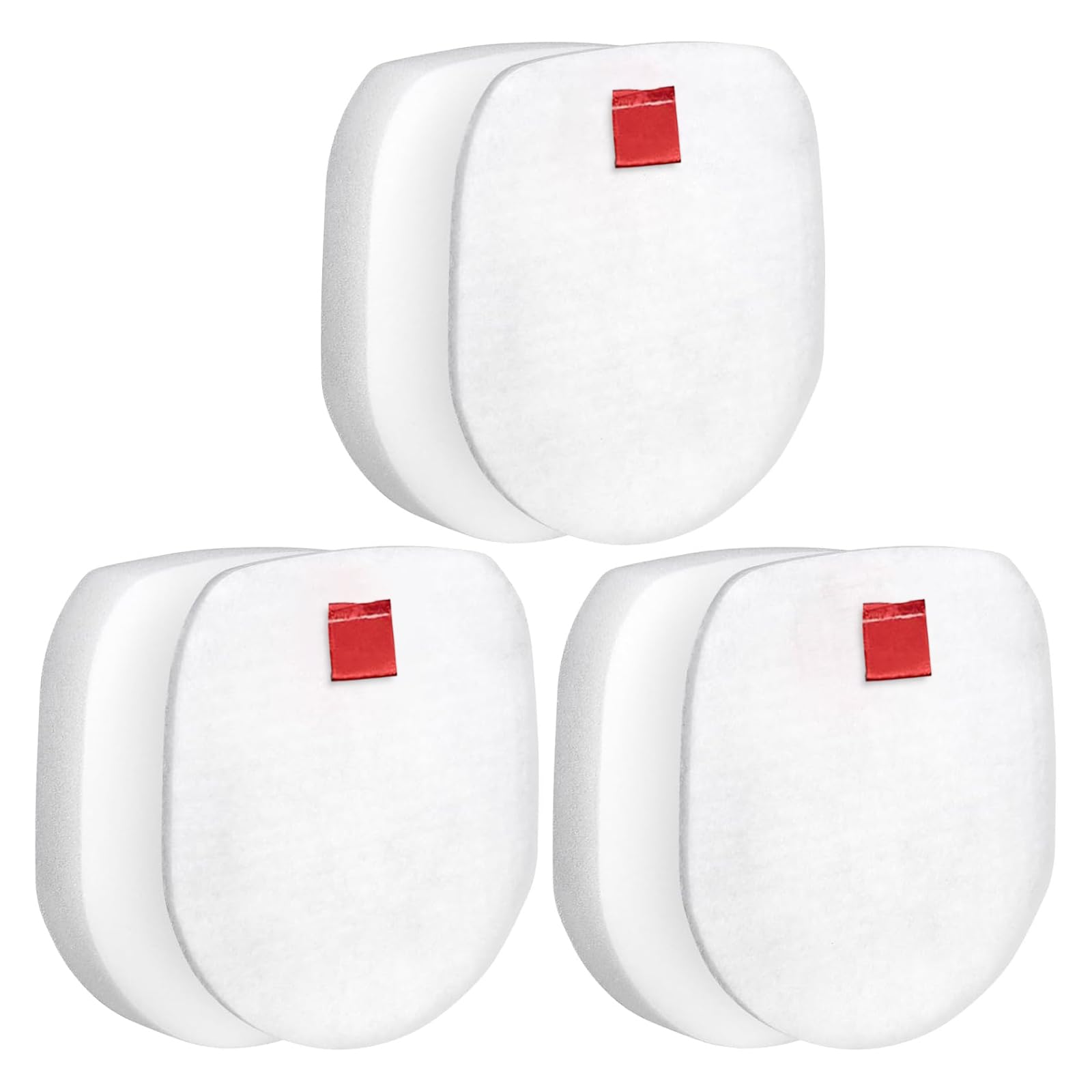 3 Pack Duo Clean Filter Set Replacement for Shark Hoover IC300 IZ251UK IZ251UKT IZ201UK IZ201UKT IZ201UKTSB IZ202SM IZ201ME IZ201EUT Cordless Stick Vacuum Cleaner