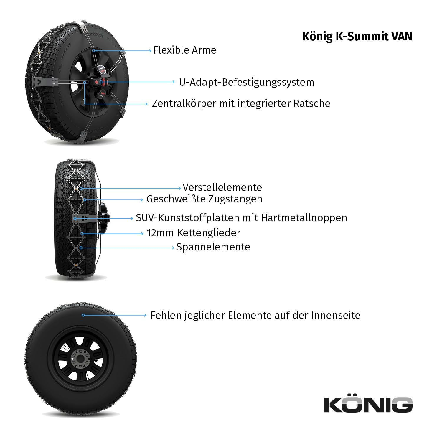KÖNIG K-Summit VAN K87 - Schneeketten