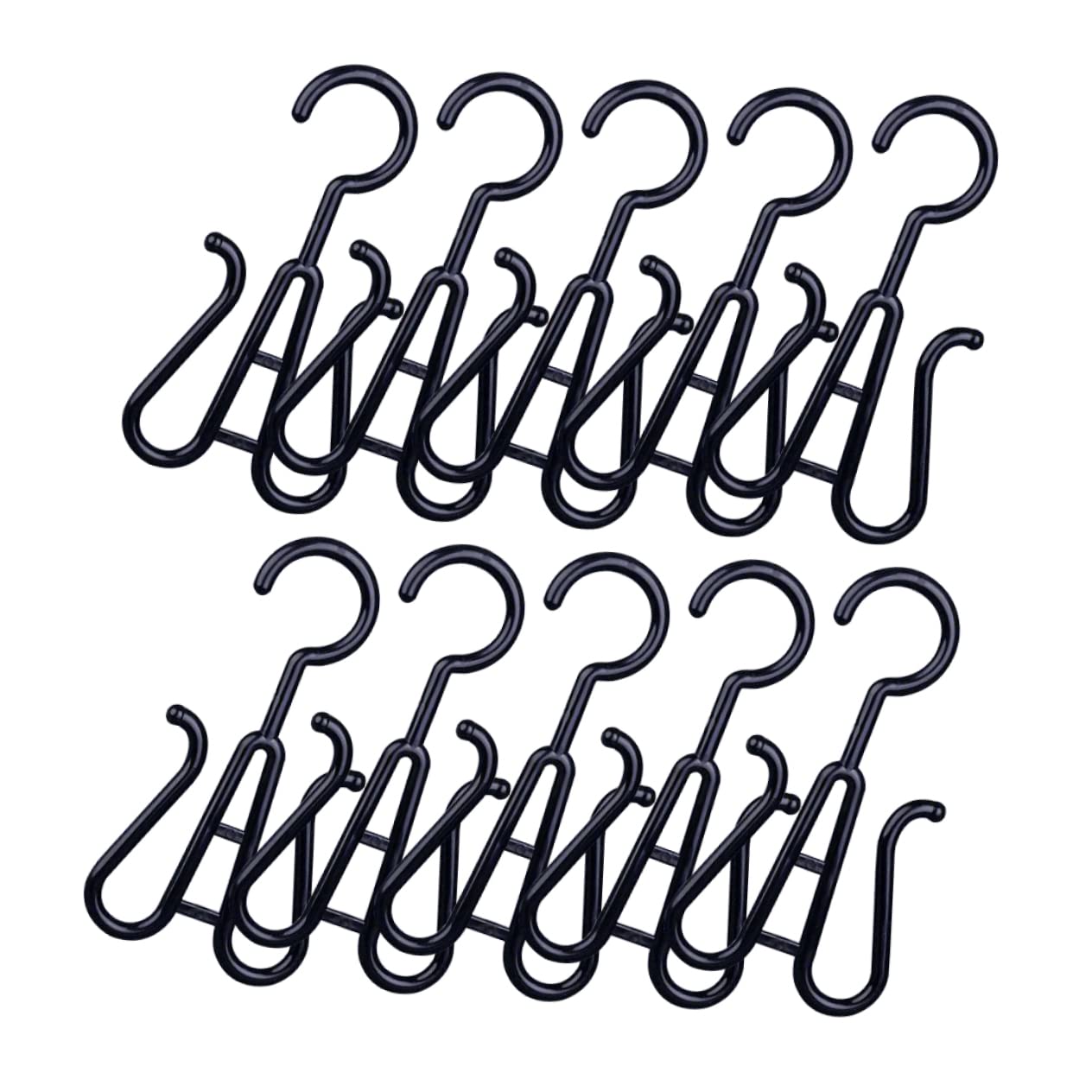 Homoyoyo 10Pcs Plastic Slipper Hooks Shoe Hanging Organizers for and Drying Fit for Footwear Space Saving for