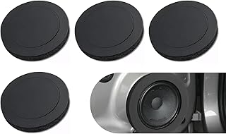 4PCS Speaker Foam Enhancer, 6.5" Speaker Foam Rings, Self Adhesive Audio Horn Seal Gasket, Universal Sponge Bass Blocker Kit, for Enhancing Stereo Sound in Car Speakers