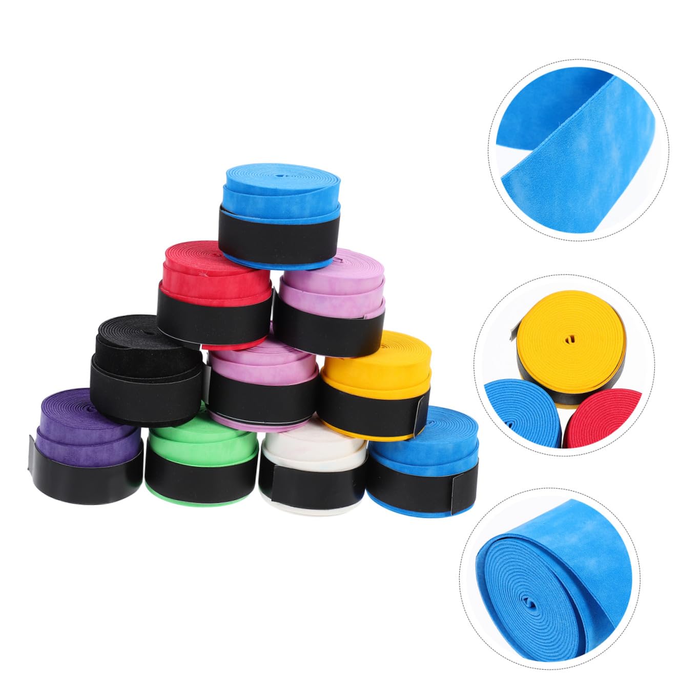 Sosoport Colla A Mano Assorbente Sudore Nastro per Racchette da Tennis Nastro per Impugnature per Racchette da Tennis Griptape Tennis Scrub A Secco Pu