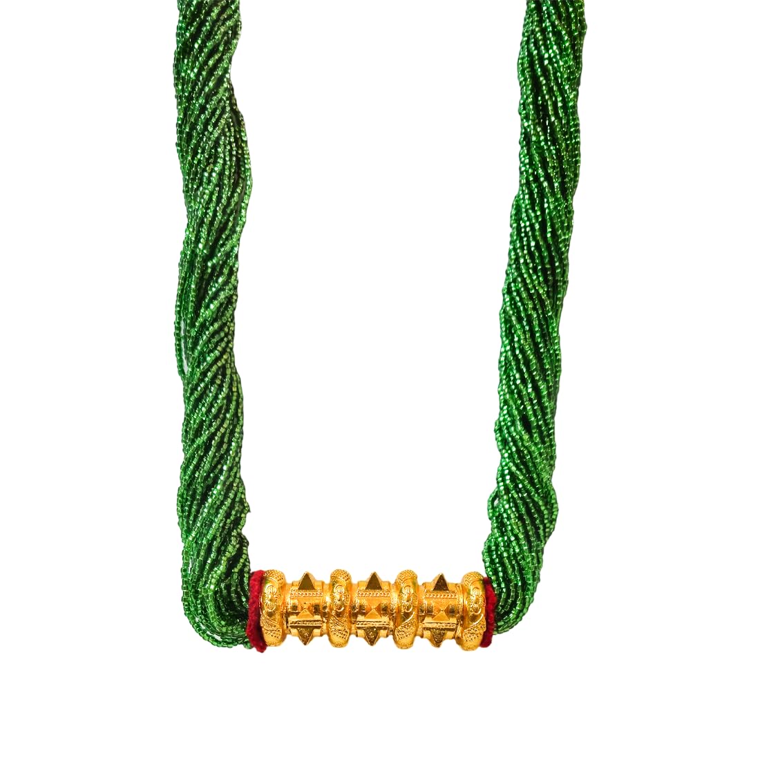 NEPALI CHOICE 30 line Green Tilhari Pote Necklace Chain Gold-Plated Brass, Fabric, Crystal, Alloy Necklace (B0D94XGTSD) Amazon Price History, Amazon Price Tracker