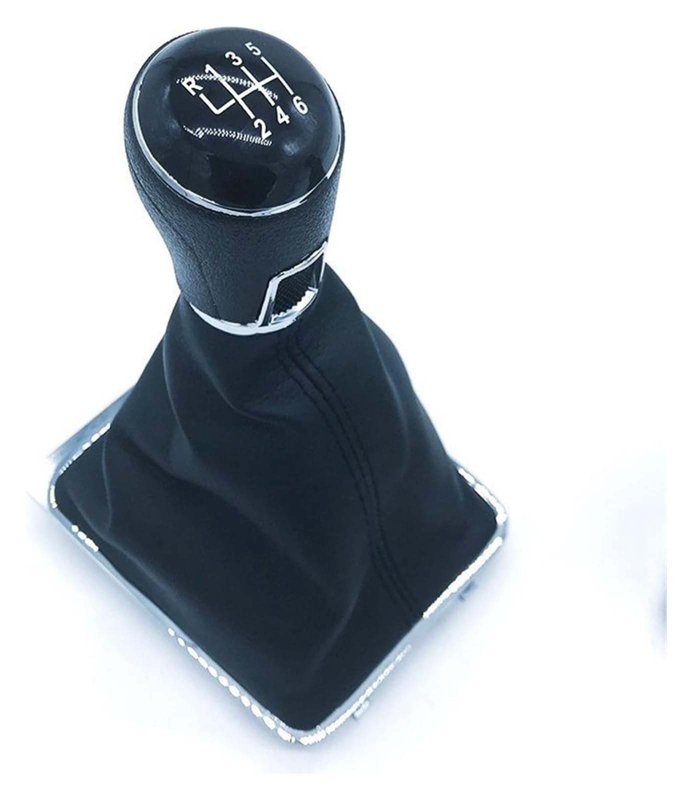 FNCVTM Car Gear Knob for VW for Passat B7 2011-2015 Manual 5 6 Speed Car Styling Gear Shift Knob Pen Gaiter Boot Cover Case Collar(Combo 6 Speed)