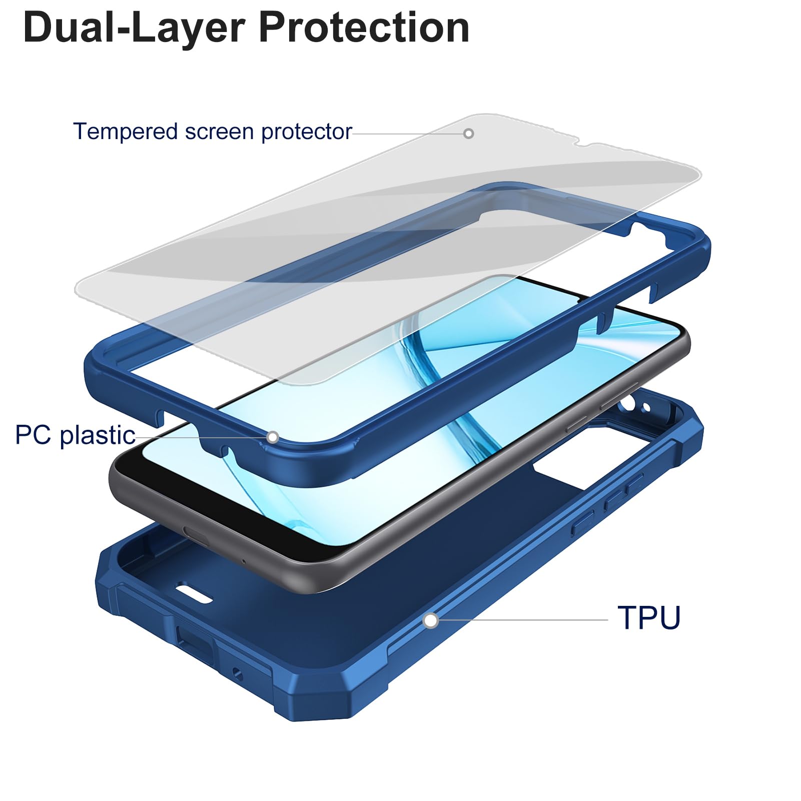 Per Custodia BLU View 5, BLU View 5 B160V Angoli Di Protezione - Foto 11