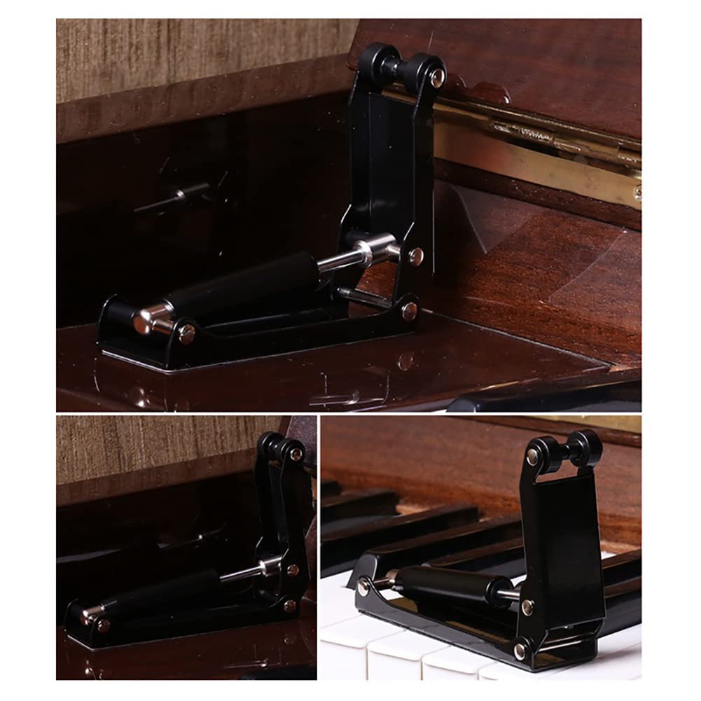 Alnicov Upright Piano - Dispositivo di chiusura lenta Soft-Fall, ultra sottile, dispositivo di chiusura Piano, dispositivo di blocco Piano, low Clock Slow accessori (nero)