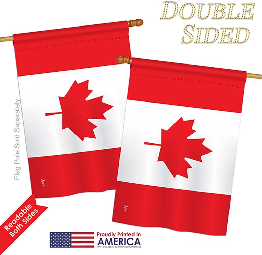 Canada House Flag Regional Canadian Territories Region Country Particular Area Small Decorative Gift Yard Banner Double-Sided Made In USA 28 X 40