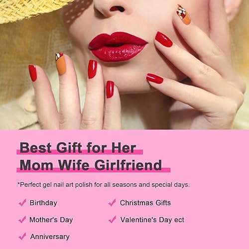 Miniatura 6 de Juego de esmaltes de uñas para arte de uñas, kit de delineador de gel para diseño de uñas, pintura de esmalte para uñas, 12 colores, negro y blanco,