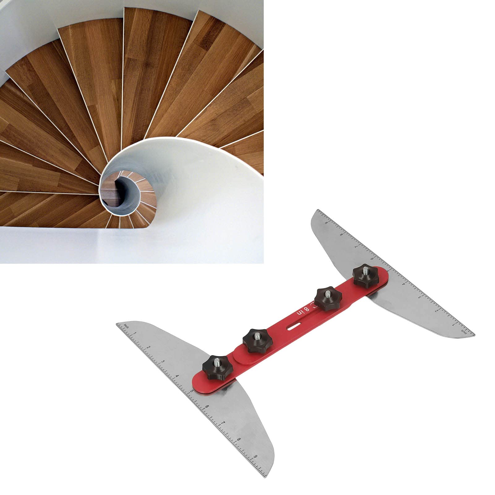 Stair Tread Template Tool, Stair Tread Jig For Accurately Measuring - View #2