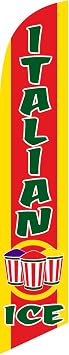 Italian Ice Feather Banner Swooper Flag, Replacement Flag Only