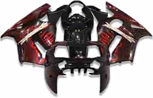 Amazon.com: NT Red Flames Fairing Fit for Kawasaki Ninja