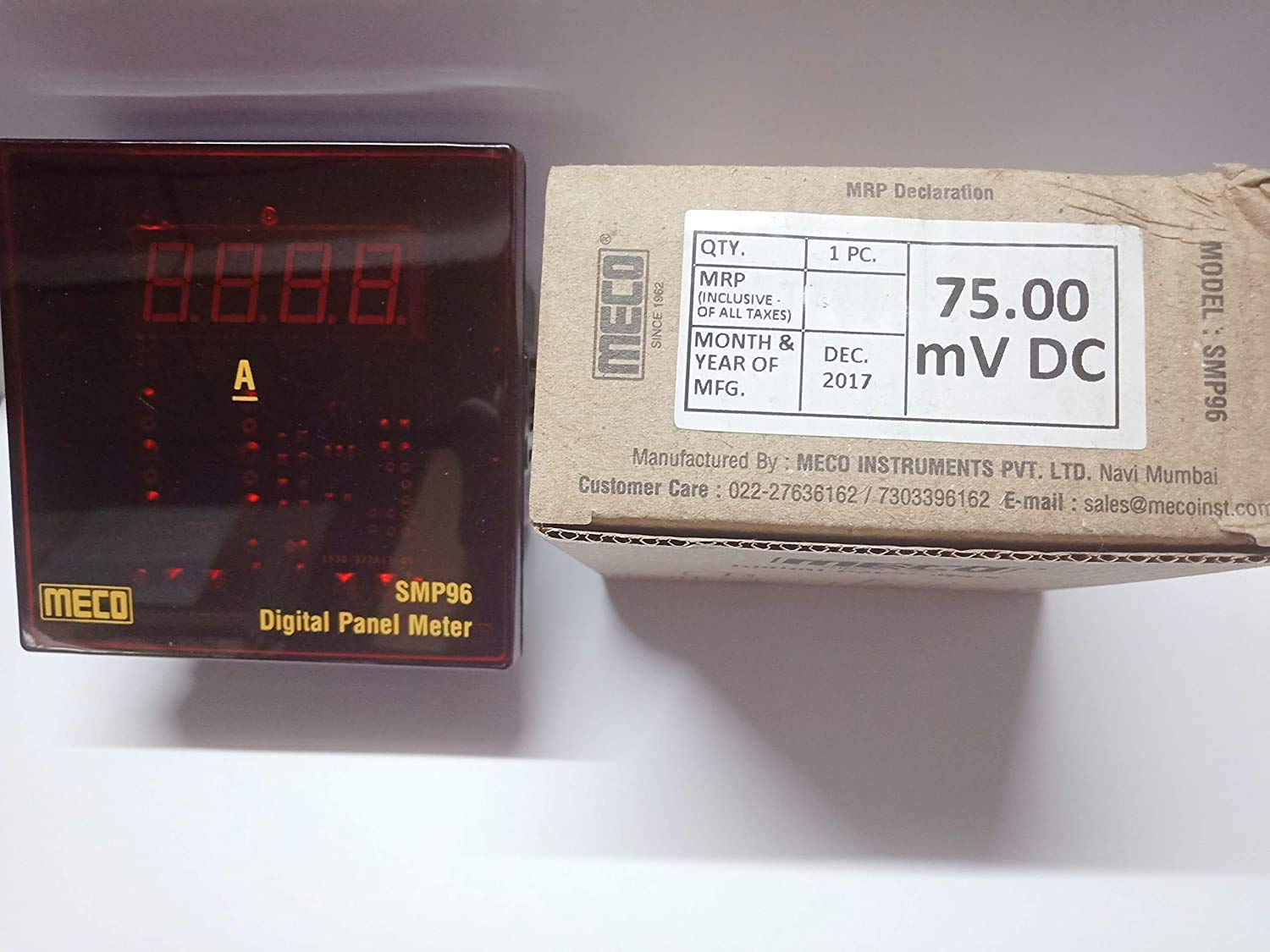 Meco Digital Panel Meter DPM SMP96 0-75.00mV DC RS - RESCALEABLE AMP METER TO BE USED WITH EXTERNAL SHUNT OF 10A / 75mV TO 9000 / 75mVr-image-14