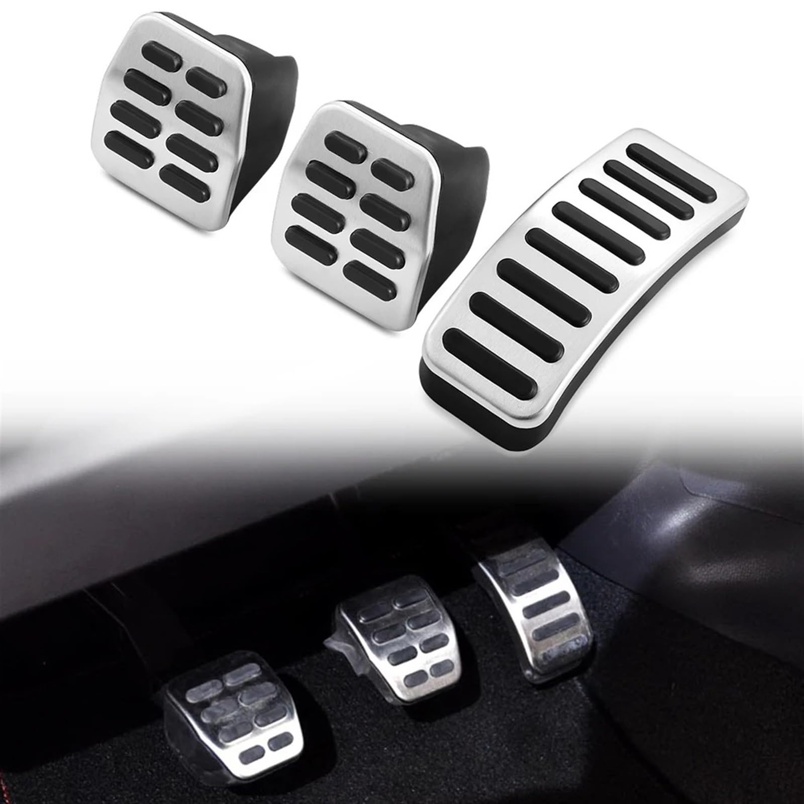 Osłona pedałów samochodowych pasuje do Skoda For Fabia For Rapid For Rabia dla Octavia dla Roomster osłona pedału samochodowego z kierownicą po lewej stronie gazu pedały hamulca pedały nożne do