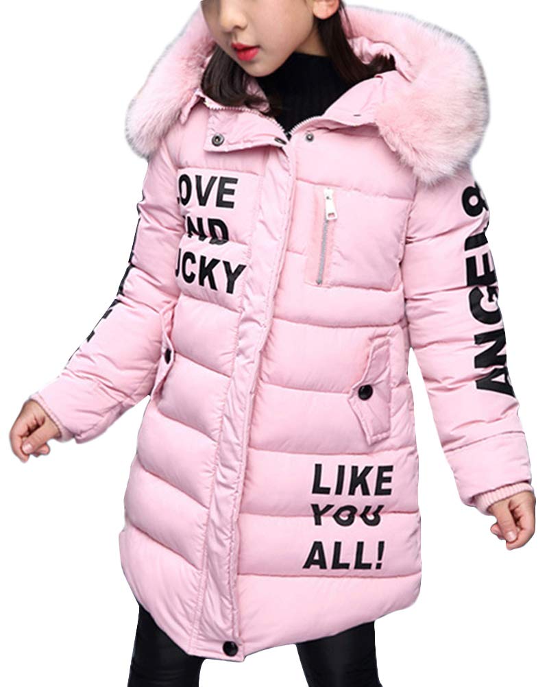 Abrigo de invierno para niña, chaqueta de plumón, abrigo de otoño e invierno, abrigo con capucha cálido para niños, abrigo de plumón, parka, ropa de abrigo larga, chaqueta para niños