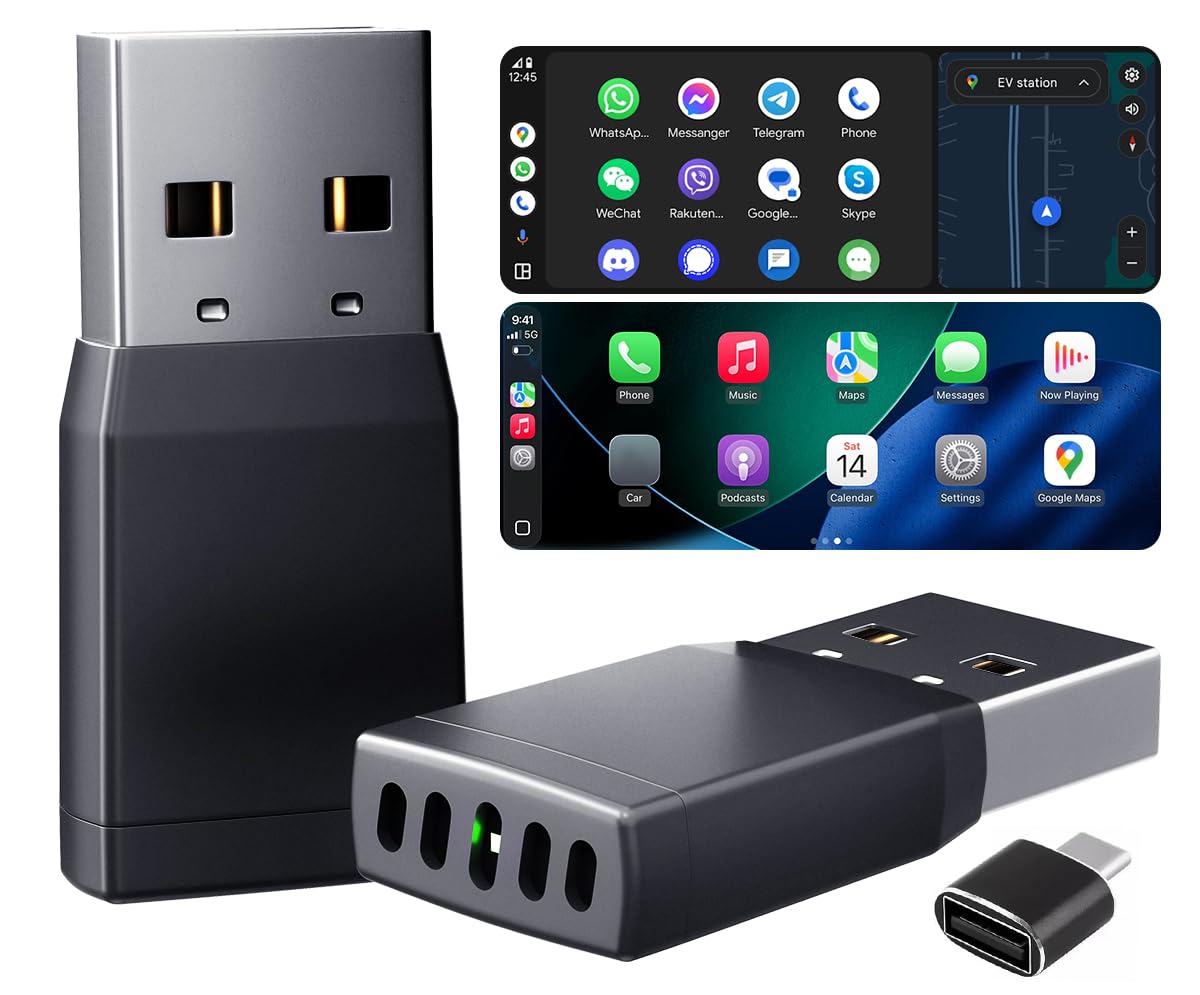 【正規品】carplay ワイヤレス 2025新型カープレイ Amazon.co.jp: 2025年新型 ワイヤレス CarPlay & Android Auto