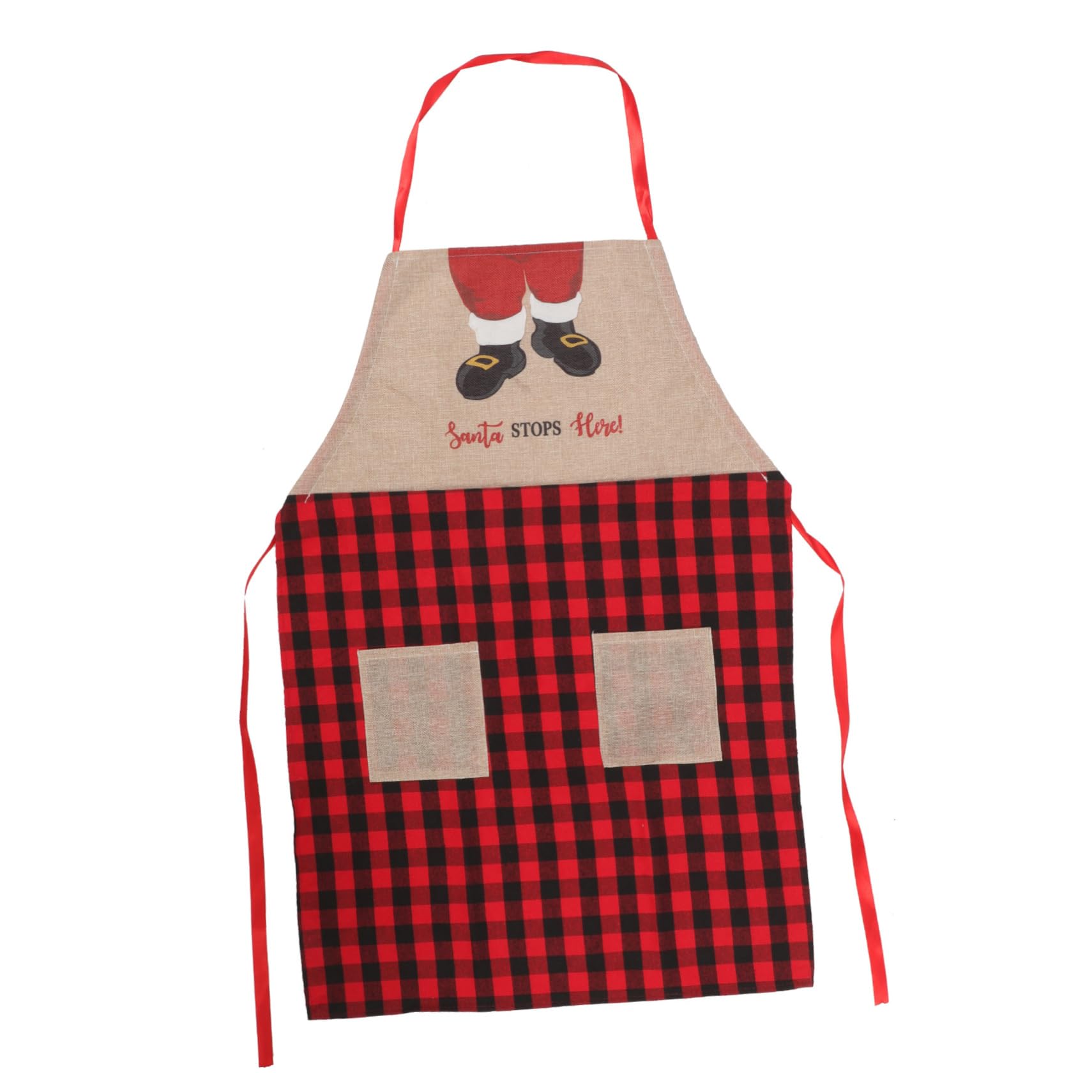 TOPBATHY 3piezas Delantal De Cocina Floral Delantal De Navidad De Rojo Para y Cocina