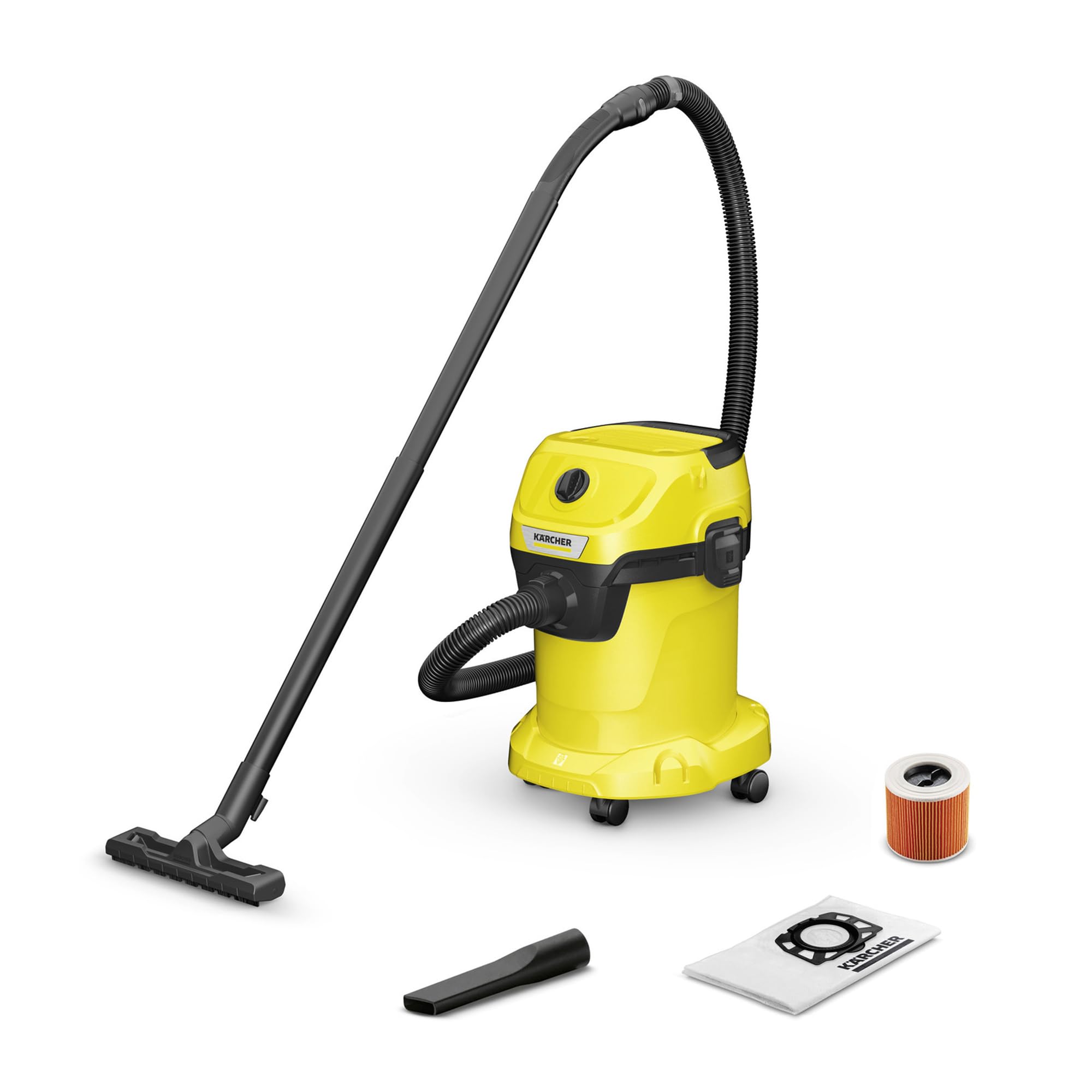 KARCHER Wd 3 V Wet & Dry Vacuum Cleaner, 1000W, 17L Tank, Blower Function, 2.2m Suction Hose, Cartridge Filter & Fleece Filter Bag, for Home, Car & Furniture Cleaning, German Tech-image-12