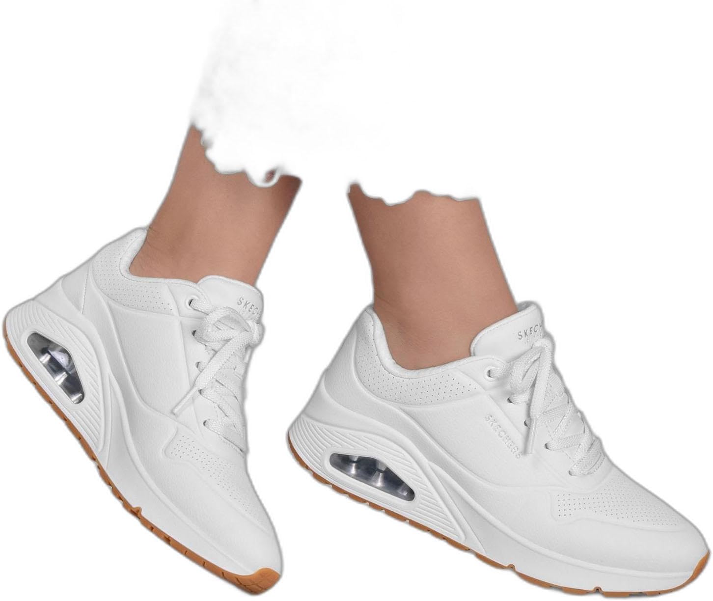 Skechers - Womens Uno Envy - Pointed Bliss Sneakers, Color White, Size: 9 M US - Image 2