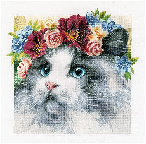 Lanarte PN-0189340 Counted Cross Stitch Kit, Cotton, Multi-Colour, 29 x 29 cm, multicoloured, 29x29cm