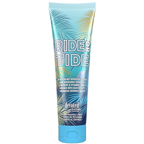 Ride or Tide - Loción bronceadora lista para la playa con agua de coco mejorada