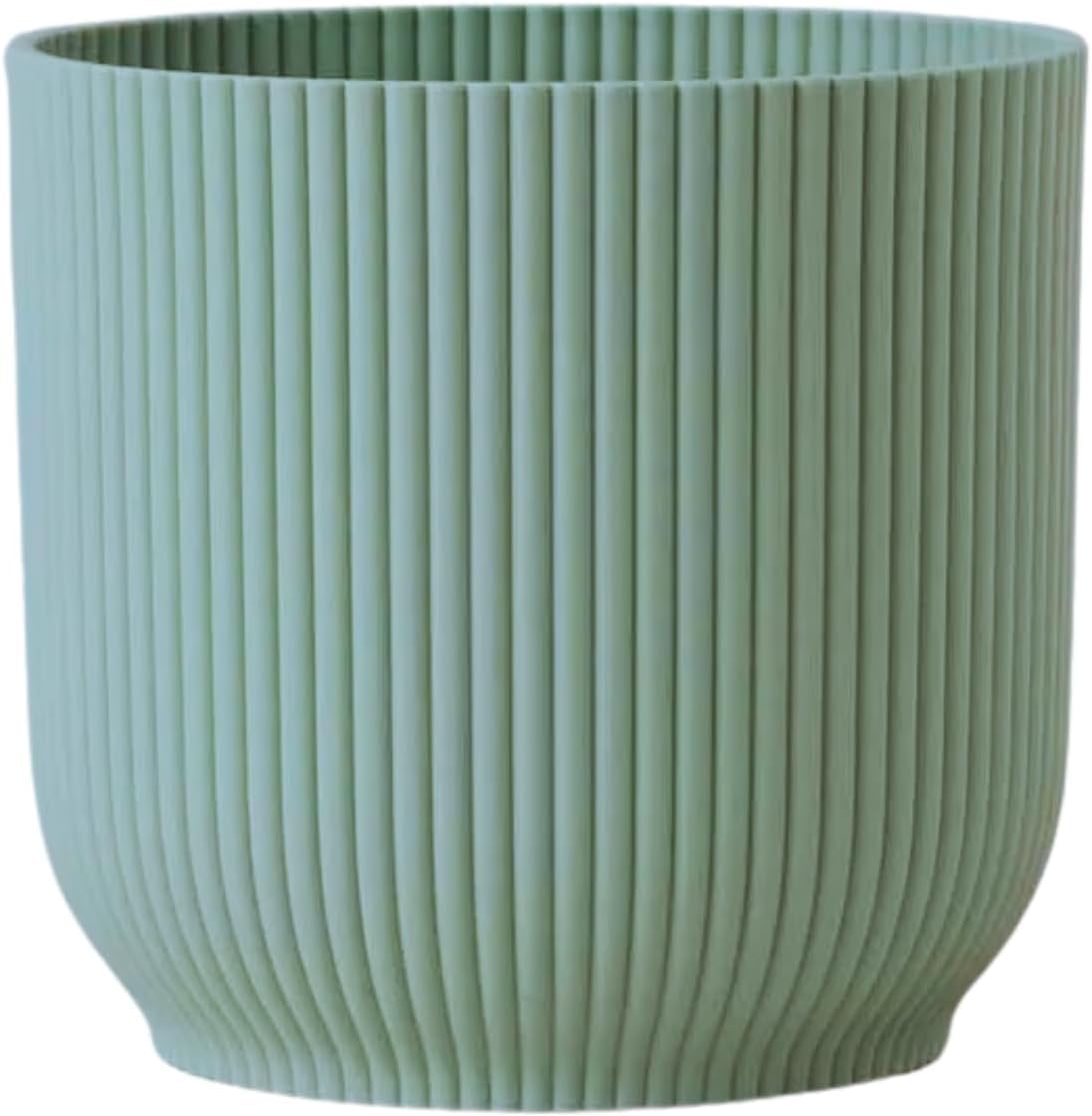 Caprican Sorbet Green Vibes Green Plant Pot – Stylish Indoor & Outdoor Flower Pots For Small Plants, Cute Plastic Plant Pots For Houseplants ( 11 Cm)
