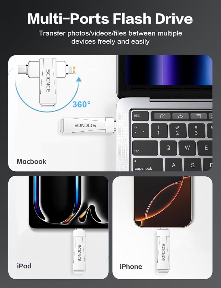Amazon.com: SCICNCE 512GB Flash Drive Intended for iPhone, USB