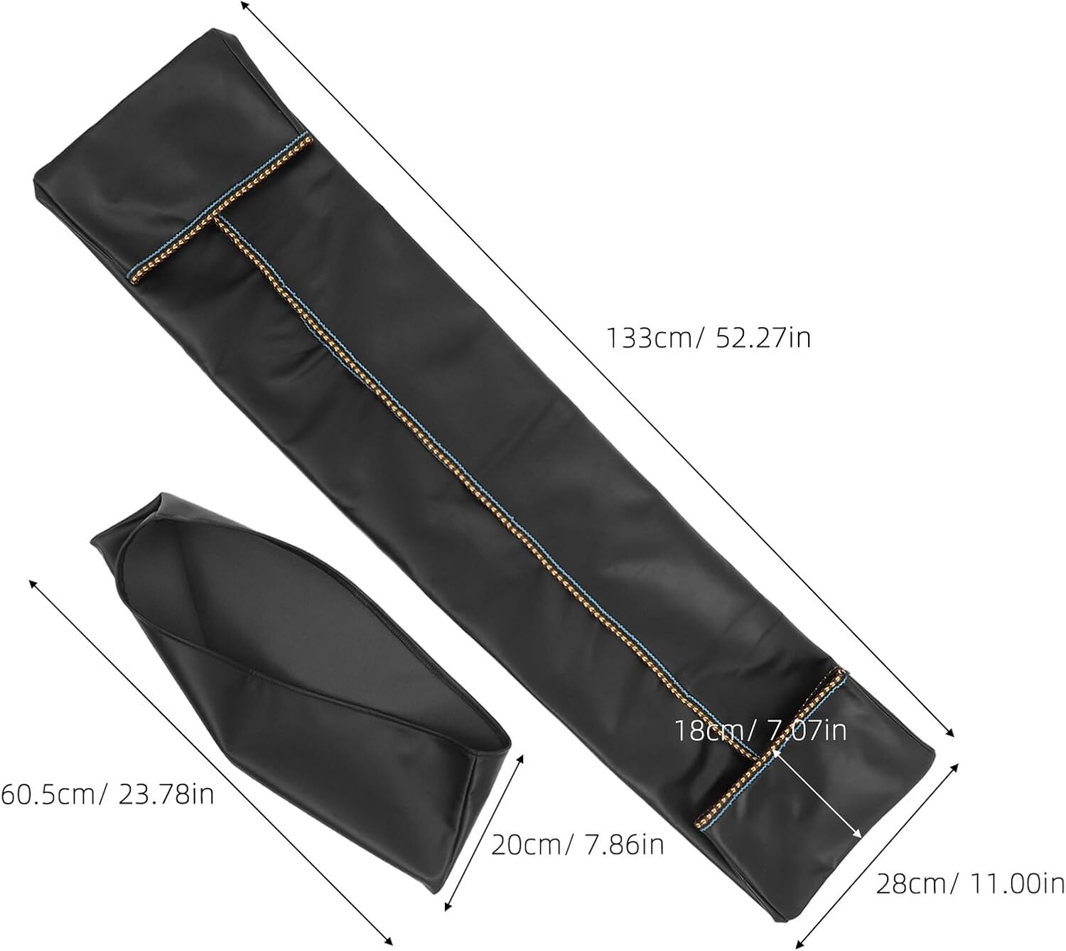 Alasum 88-Key Piano Keyboard Dust Cover Scratch-Resistant Electronic Piano Protector with Music Stand Cover for Home Studio Use