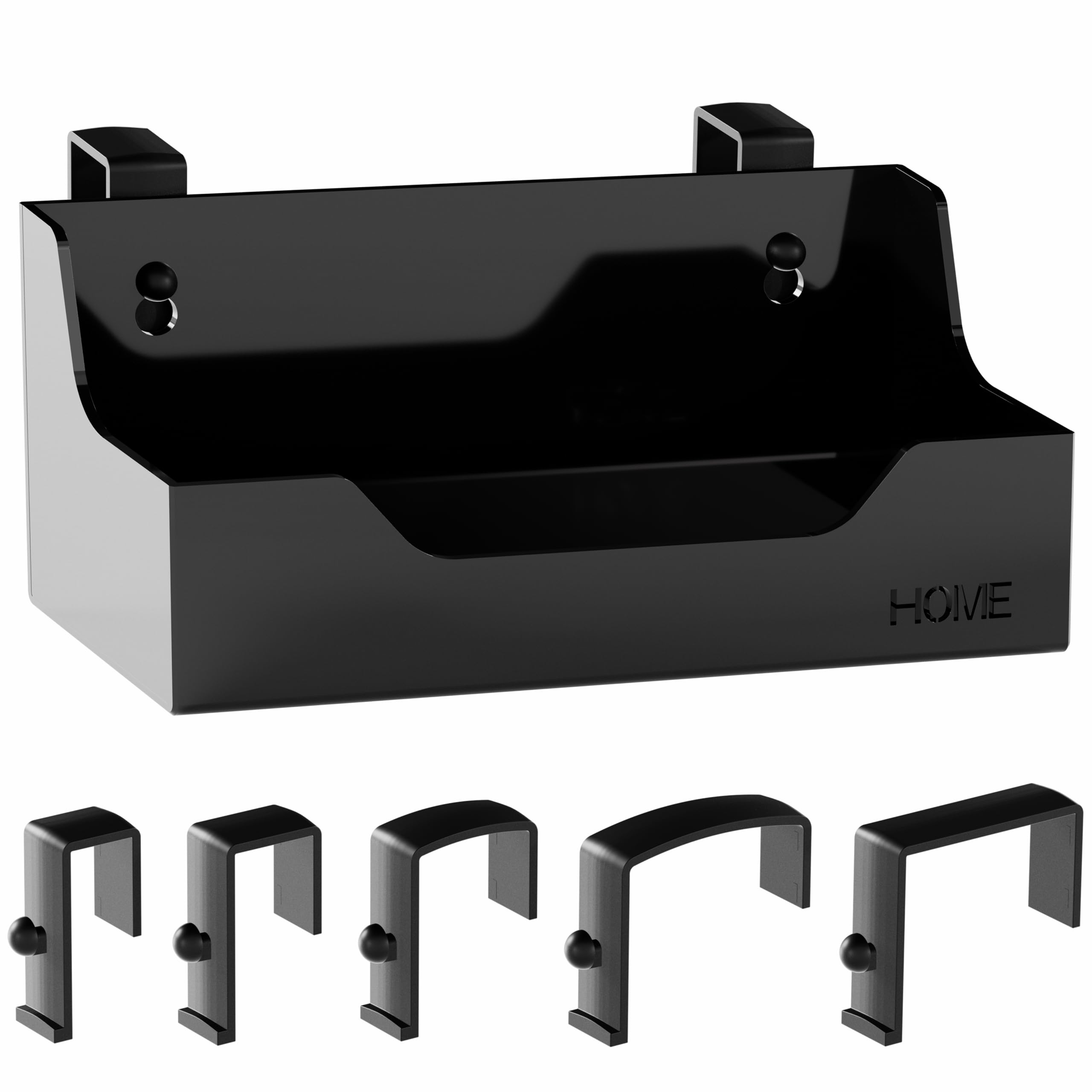 Bedside Caddy Hanging Storage Basket Little Plastic Beside Shelf Hang-on Storage Organizer for Collage Dorm Bunk Bed,Changing Table - Bedroom